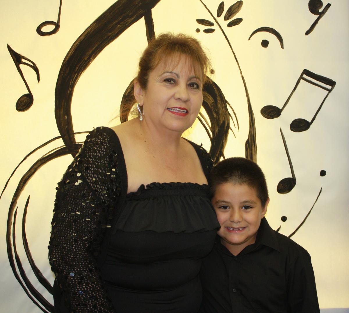 Irma Martinez with her grandson